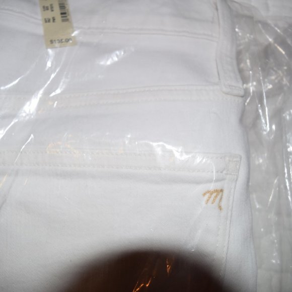 Madewell White High-Waist Skinny Crop Jeans - 27 - Picture 5 of 7